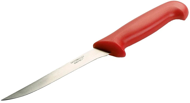 6'' Curved Boning Knife Red, Single