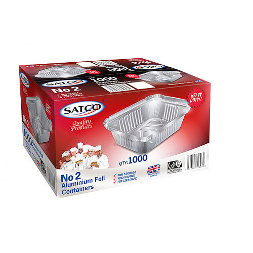 No2 foil container, qty1000