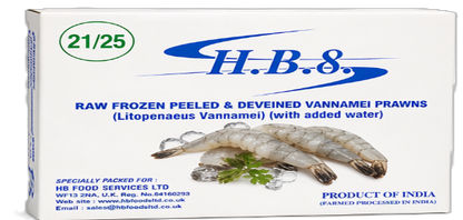 21/25  HBF PND Prawns, 800G net