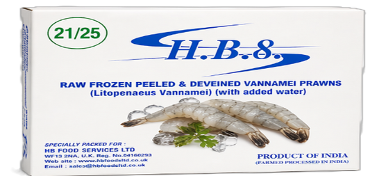 21/25  HBF PND Prawns 6x1.4kg 800G