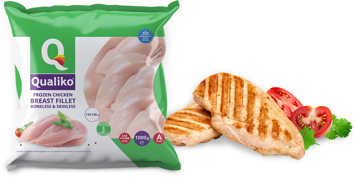 Qualiko Cooked Chicken, 4x2.5kg, clearance