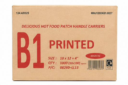 B1 Printed Carriers Bags 1000