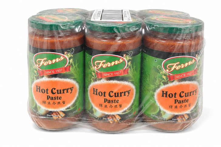 Fern's Hot Curry Paste, 6x380g