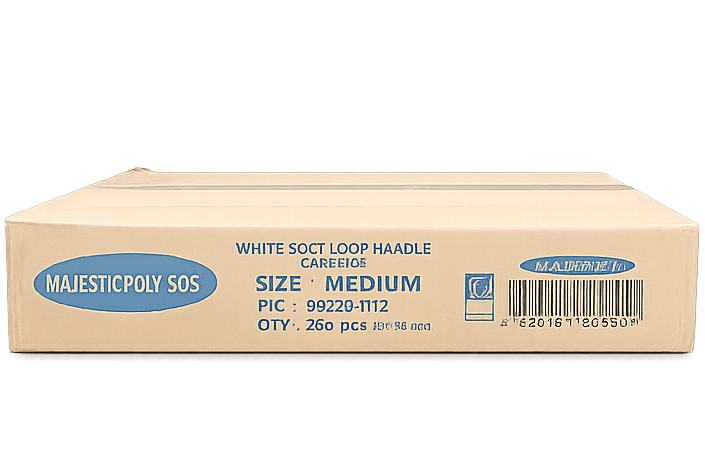 SOS Medium Handle Carriers, 260pcs, Plastic