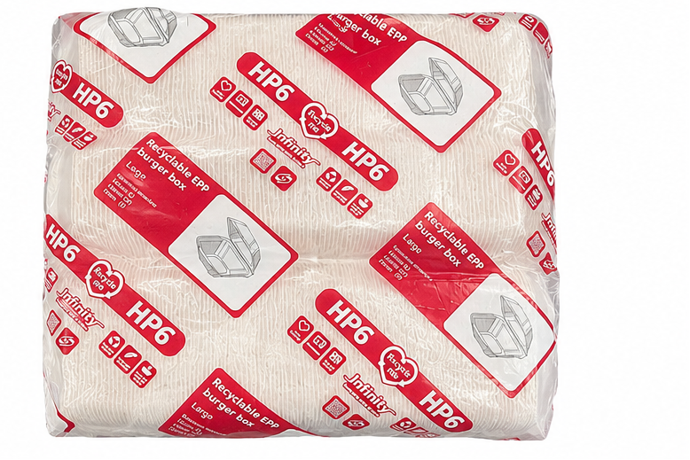 HP6 WHT Burger Box, 220Qty