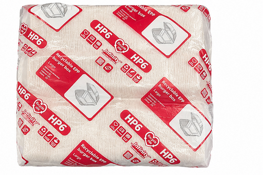 HP6 WHT Burger Box, 220Qty