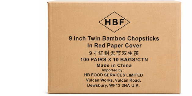 Chopsticks 9inch HBF,  10 bags x100