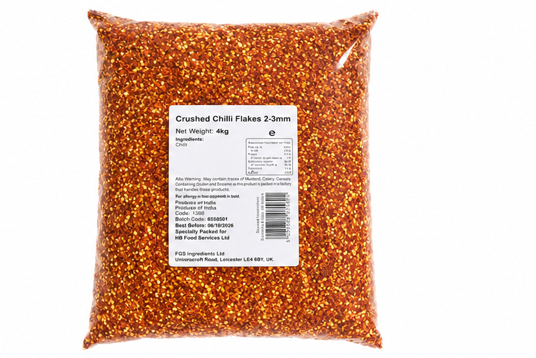 Crushed Chilli Flakes, 4kg