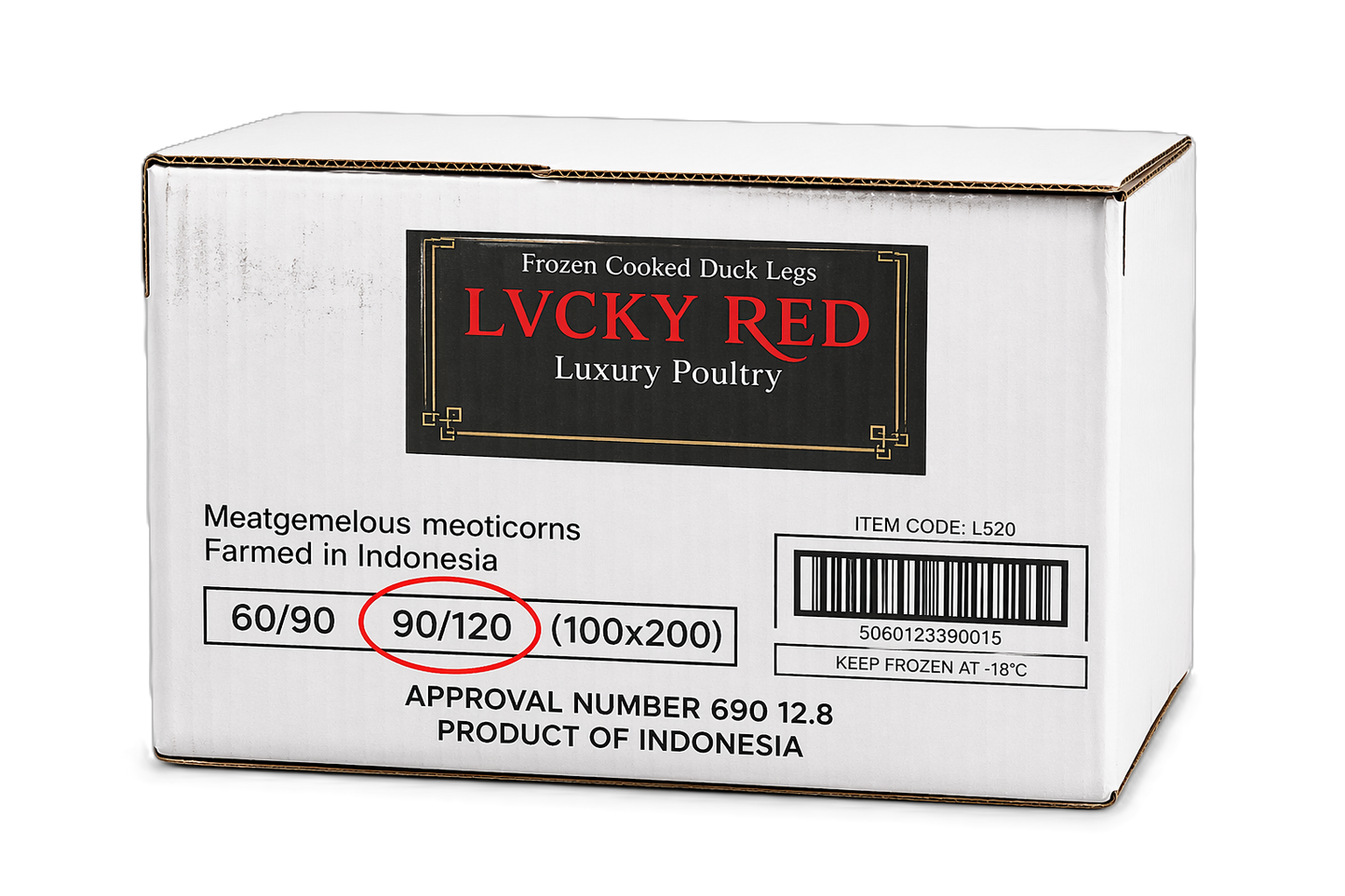 Lucky Red Shrimps 90/120