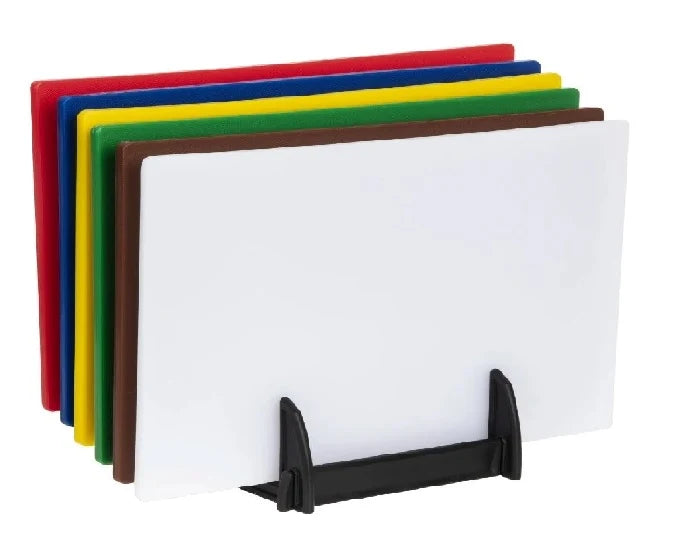 6pc Chopping Board Set With Rack+Wall Chart, Single Set