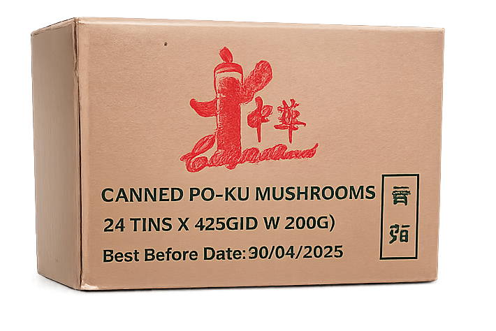Canned Poku Mushroom, buy 1 get 1, 24x425g, clearance