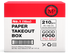 VIP No1, MP, PAPER TAKEOUT BOX , PCS210