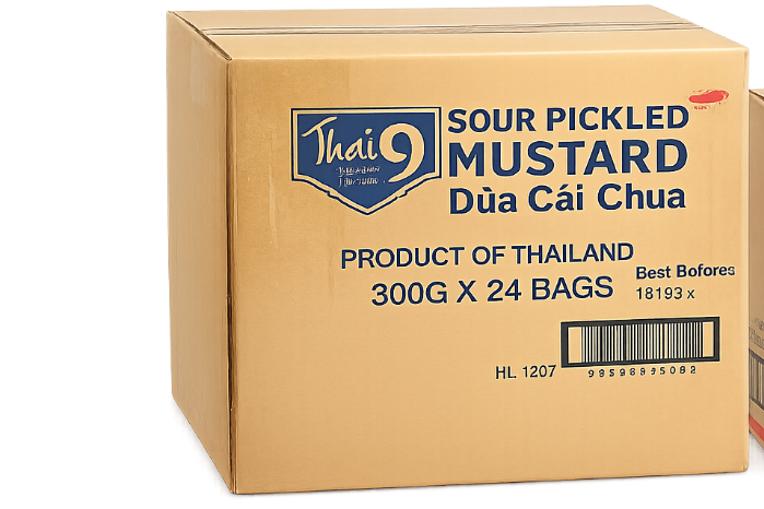 Sour Pickled mustard, thailand products, 24bags x 300g, clearance