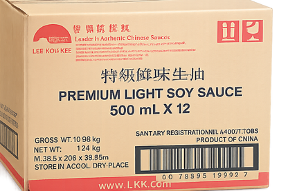 LKK Premium light soy sauce , 12X500ML, clearance