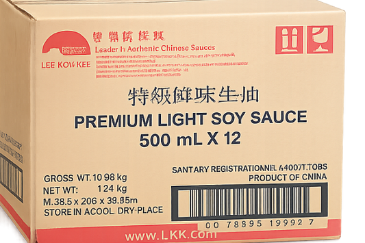 LKK Premium light soy sauce , 12X500ML, clearance