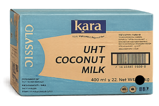 UHT Coconut milk, 400ml x 24, net w 9.6kg, clearance