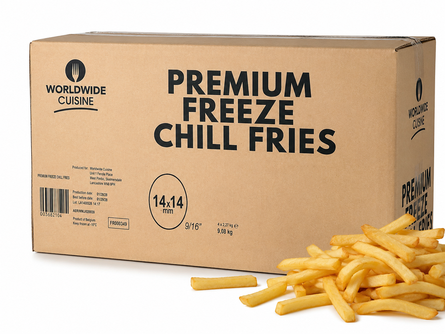 Worldwide chips,  4x2.27kg