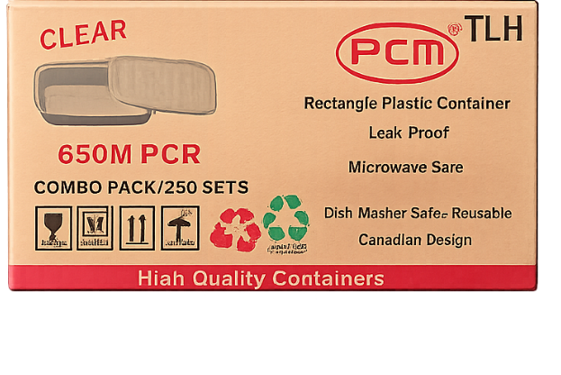 650m PCM conatiner with lids, QTY 250sets