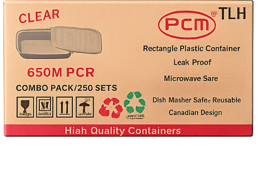 650m PCM conatiner with lids, QTY 250sets