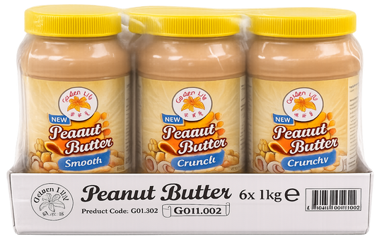 Crunchy Peanut Butter 6x1kg, Clearance