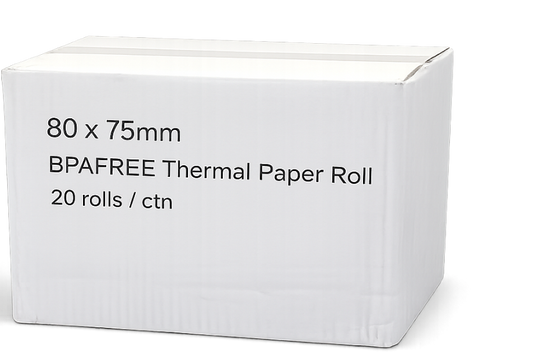 Large till rolls, 80x75mm, 20rolls