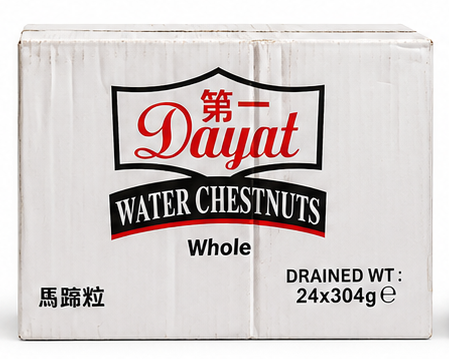 Water Chestnuts  Whole 24x304g, Clearance