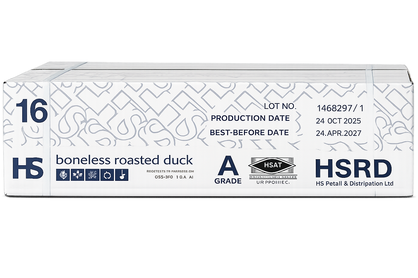 HS Boneless Roasted Duck, 16X600