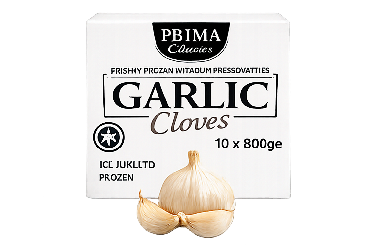 Frozen Garlic 10x800g