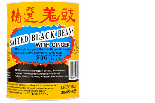 Salted Black Beans With Ginger, 500g