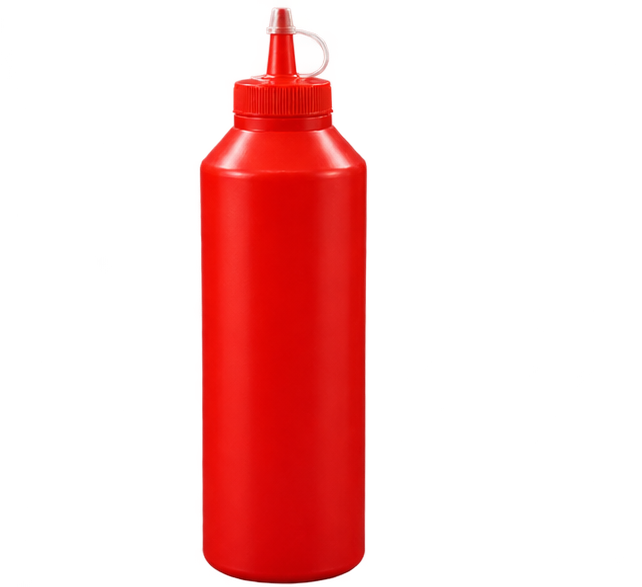 Large Sauce Bottle 35oz Red