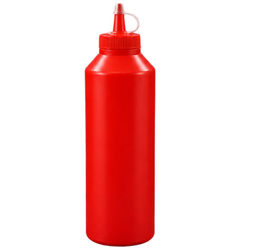 Large Sauce Bottle 35oz Red