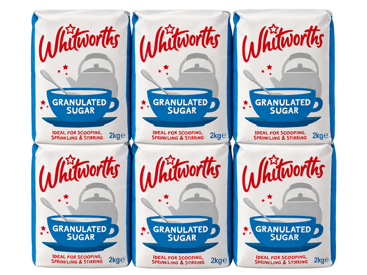 Whitworths Granulated Sugar 6X2KG