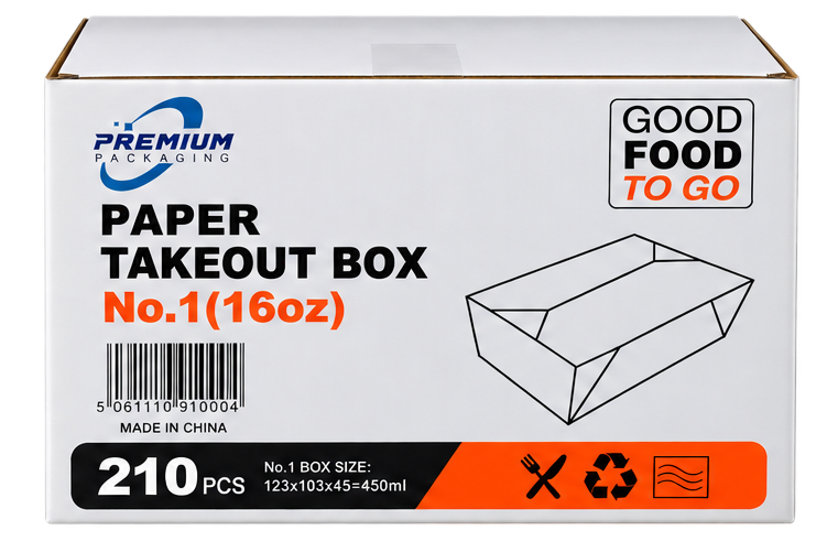 VIP No1, PremiumP. , PAPER TAKEOUT BOX , PCS210