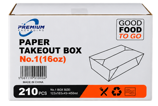 VIP No1, PremiumP. , PAPER TAKEOUT BOX , PCS210