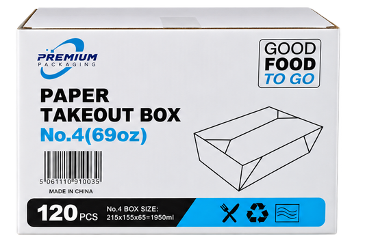 VIP No4, PremiumP. , PAPER TAKEOUT BOX , PCS120