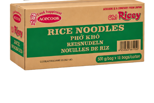 Rice Noodles, ACECOOK, 500g x 18bags