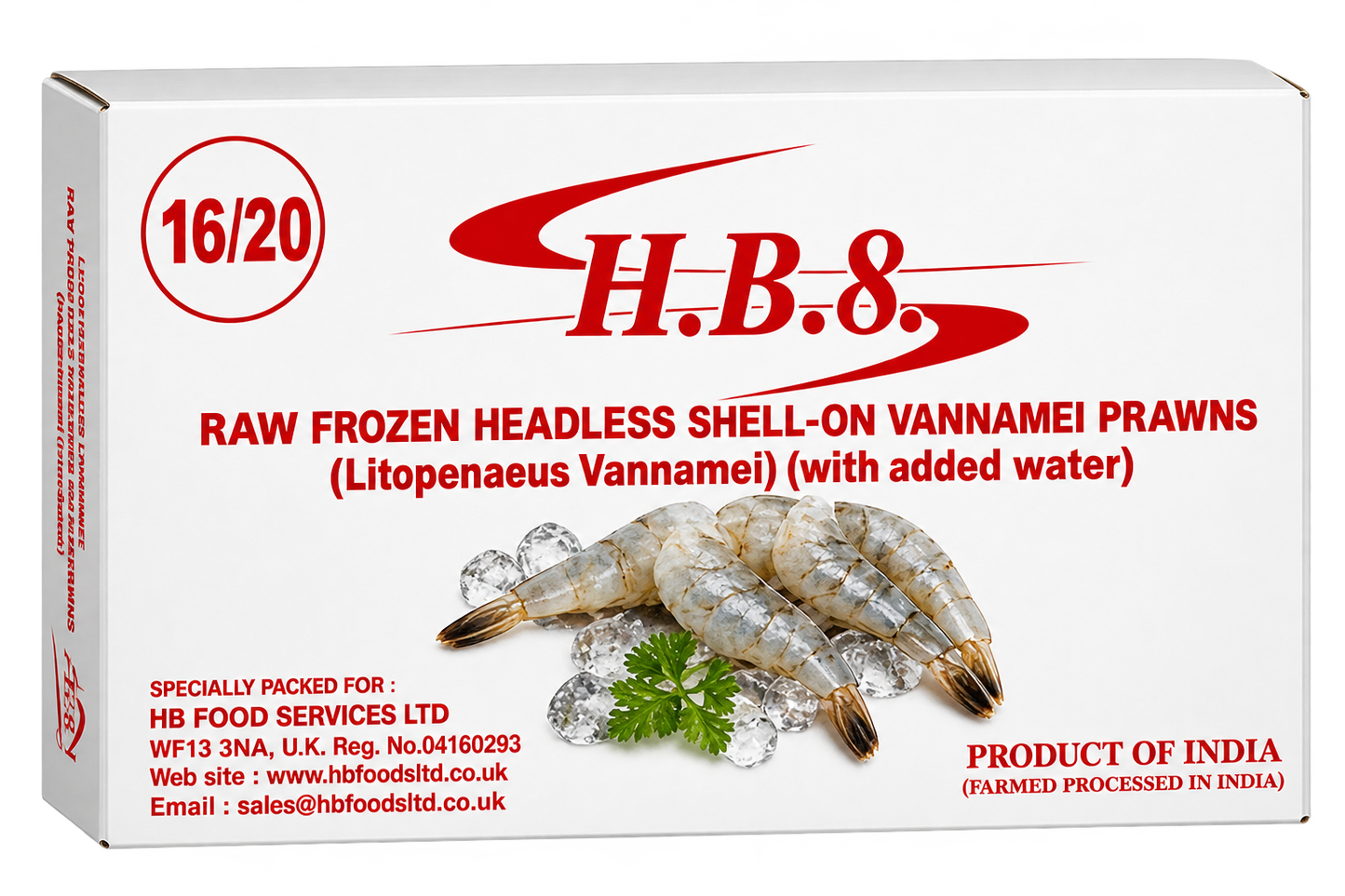 HBF HLSO Prawns 16/20, 800g net