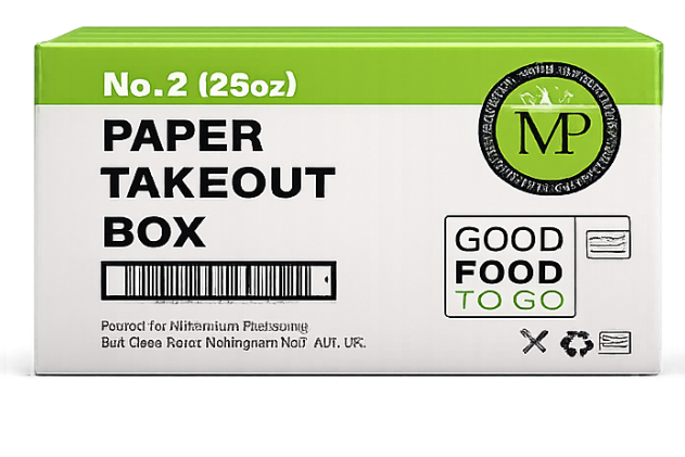 VIP No2, MP, PAPER TAKEOUT BOX , PCS180