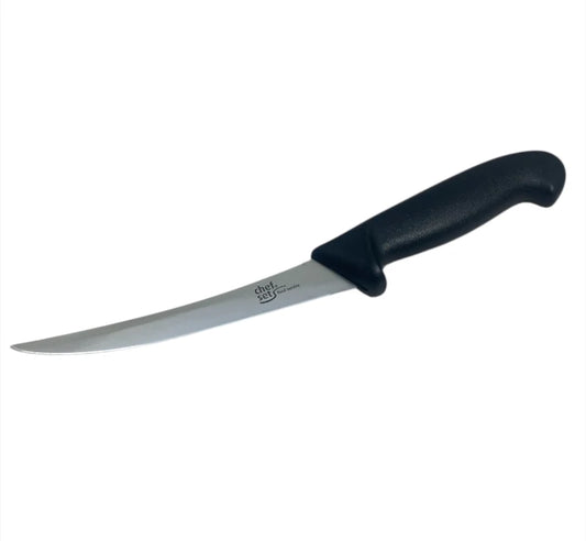 6'' Curved Boning Knife Black, Single