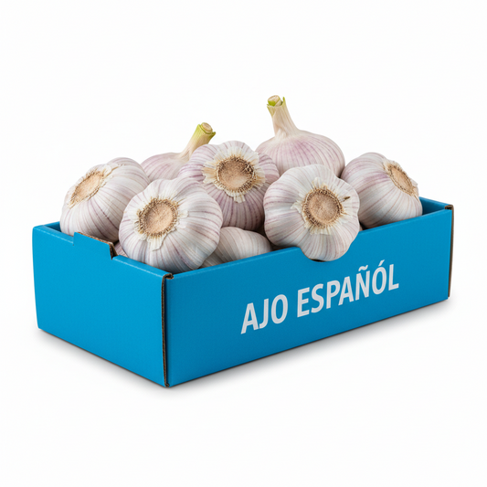 Spanish Garlic Box fresh net 7.5kg