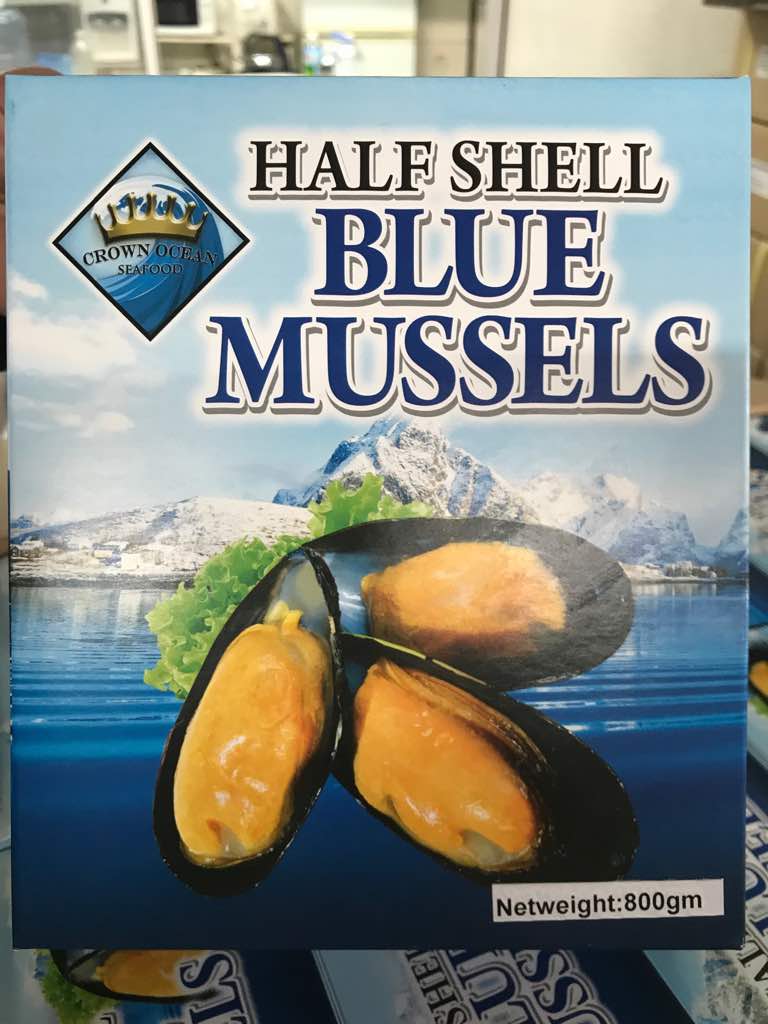 Half Shell Mussels Single Packet, 800g