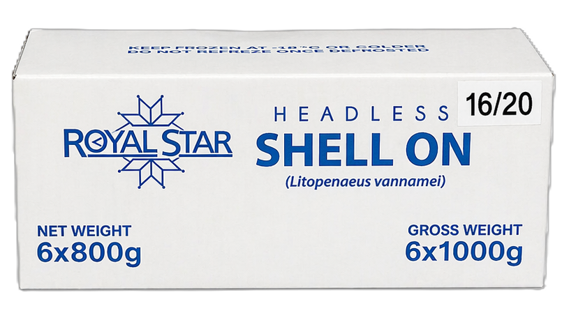 Royal Star HLSO Prawns 16/20 900g