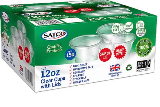 Satco 12oz Containers , QTY 150