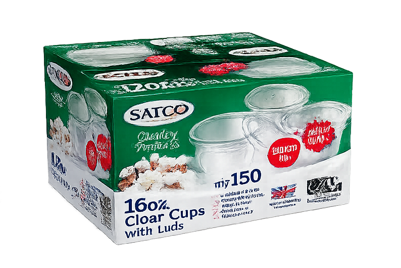Satco 16oz Containers , QTY 150